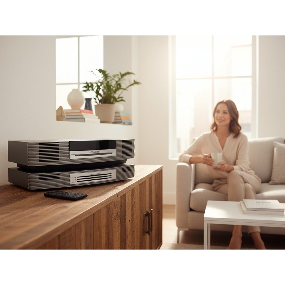 Bose Wave Music System III Multi-CD Changer Titanium Silver Excellent Remote